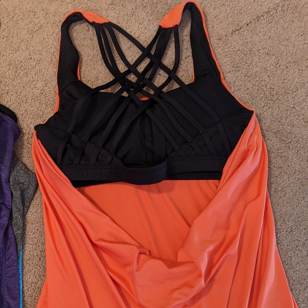 Open Back - Built in Bra Workout Tops